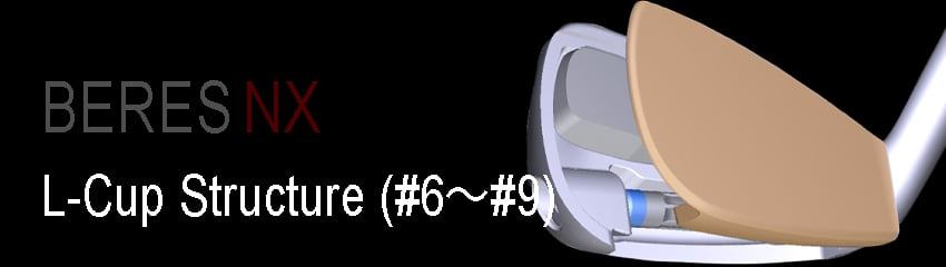 Công nghệ L-Cup Face Structure của Bộ gậy golf Irons BERES NX 5-11 AS | HONMA