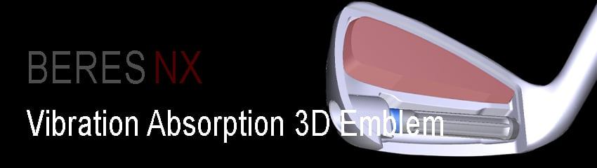 Công nghệ Vibration Absorption Resin & 3D Emblem của Bộ gậy golf Irons BERES NX 5-11 AS | HONMA