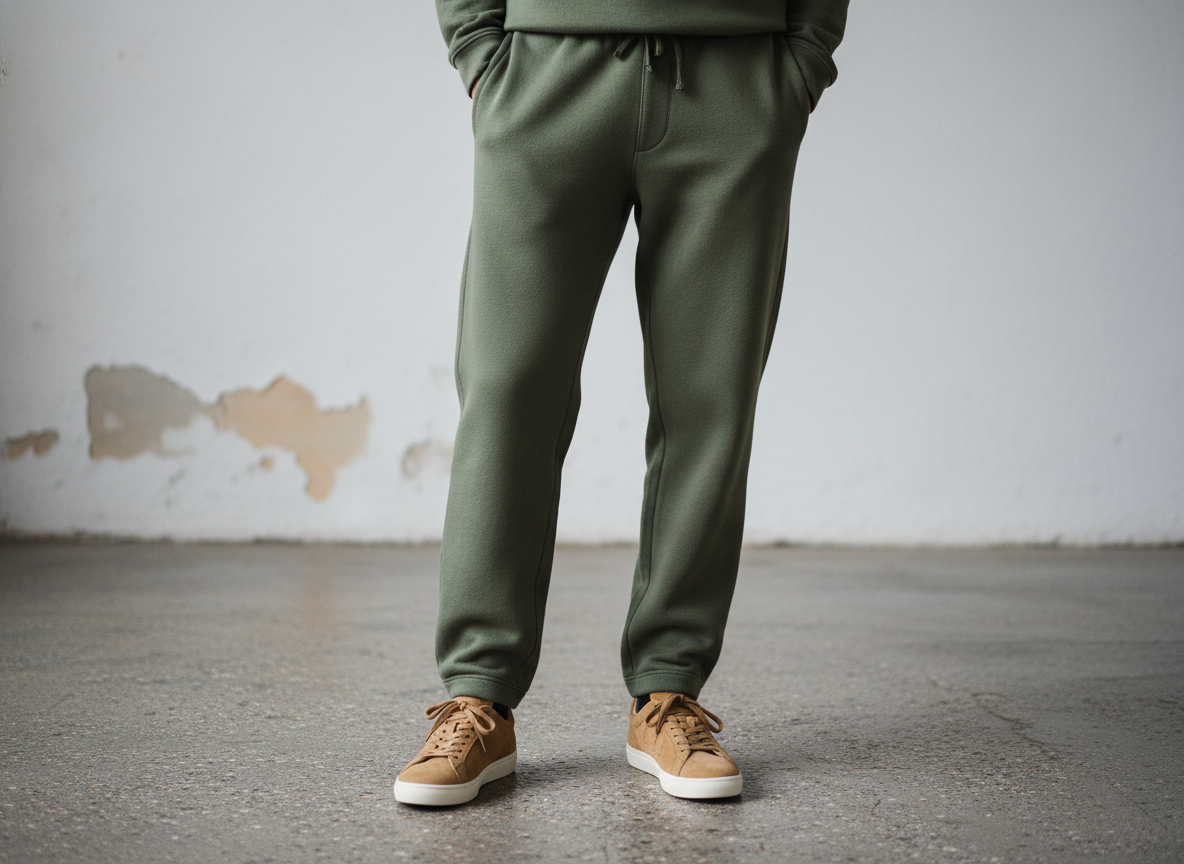 Chất liệu da lộn (suede) và tông màu earth-tone mang đến vẻ đẹp tĩnh tại, sang trọng cho phong cách off-court.