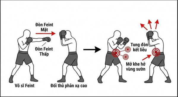 Tầm Quan Trọng Của Kỹ Năng Feint (Động Tác Giả) Trong Võ Thuật Đối Kháng