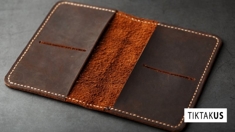 Ví da thật thủ công
