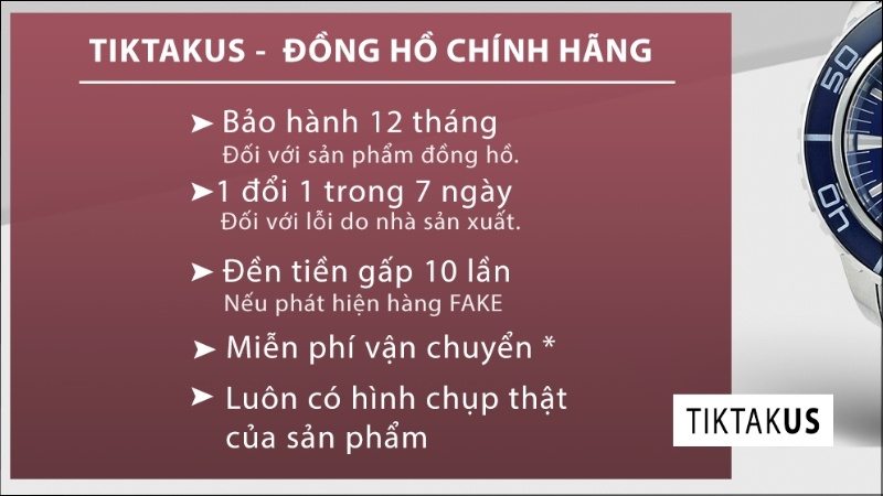 Mua đồng hồ chính hãng tại TIKTAKUS