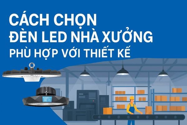 CÁCH CHỌN ĐÈN LED NHÀ XƯỞNG PHÙ HỢP VỚI THIẾT KẾ.