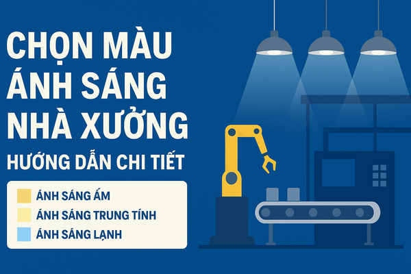CHỌN MÀU ÁNH SÁNG NHƯ THẾ NÀO PHÙ HỢP CHO NHÀ XƯỞNG