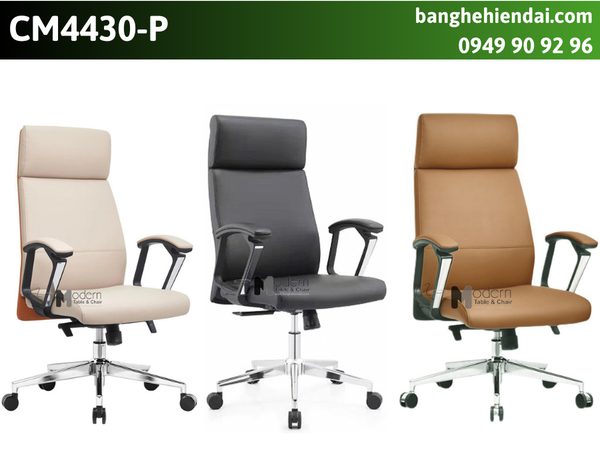 Ghế giám đốc lưng cao nệm da CM4430-P