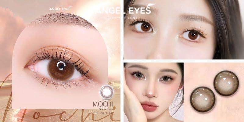 Lens nâu kết hợp với mắt đen