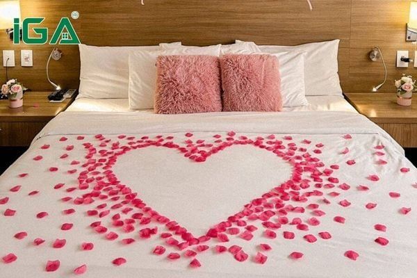 Trang trí giường cưới đẹp mang lại may mắn, hạnh phúc