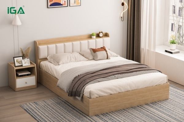 Giường ngủ GP240 đầu giường êm ái