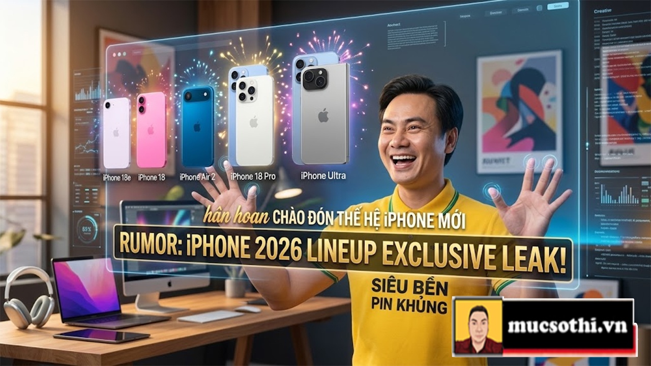 Can lộ lộ những chiếc bình mới rượu cũ thế hệ 18 của nhà Táo Apple dự định sẽ cho con nghiện nốc trong năm 2026 - mucsothi.com.vn