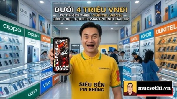 Dưới 4 triệu thì Oukitel WP23s đích thực là chiếc smartphone hoàn mỹ để bạn yên tâm dùng thả ga