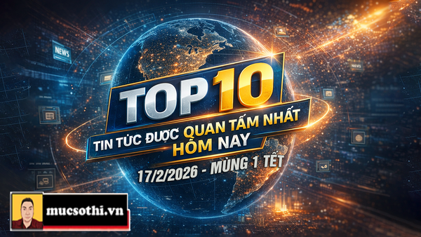 Mục sở thị Mục sở thị TOP 10 tin HOT đang được quan tâm hôm nay 17/2/2026 - Mùng 1 TẾT Bính Ngọ - mucsothi.com.vn