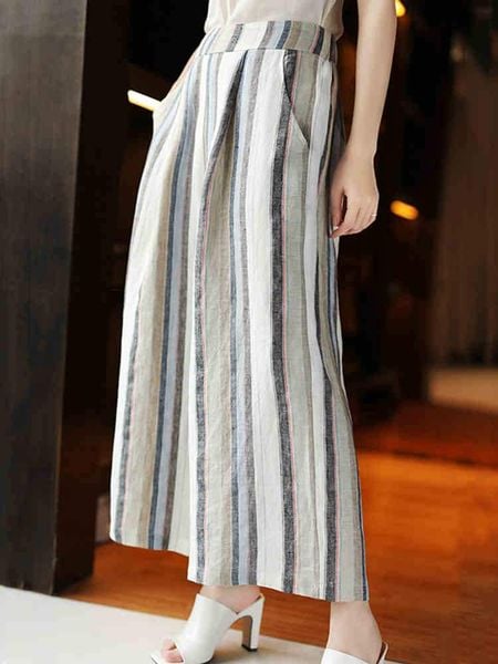 vải linen sọc