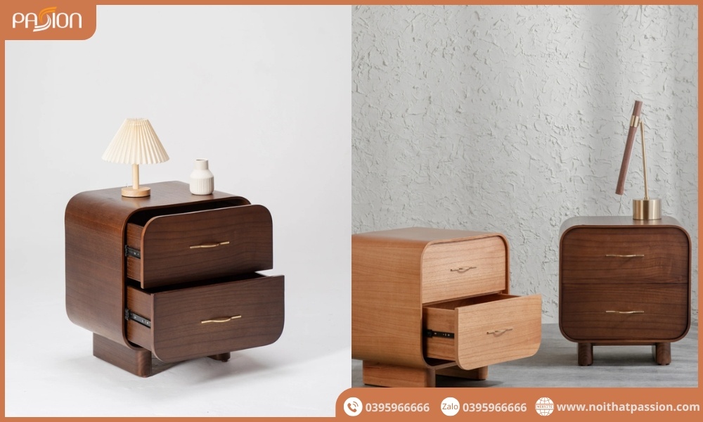 Tủ Đầu Giường Vintage Tối Giản Phong Cách Ý