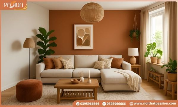 Góc thư giãn sáng tạo với ghế bành và kệ sách decor