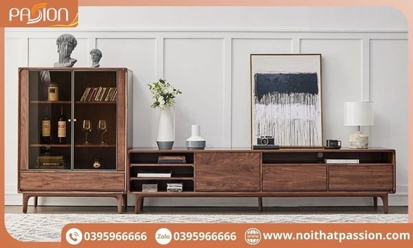 Vai trò của tủ trang trí phòng khách hiện đại trong tổng thể không gian