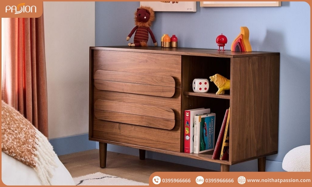Tủ Đồ Phòng Ngủ Gỗ Đa Năng Nomi Phong cách Japandi Tối Giản