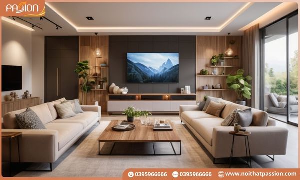 Góc thư giãn sáng tạo với ghế bành và kệ sách decor