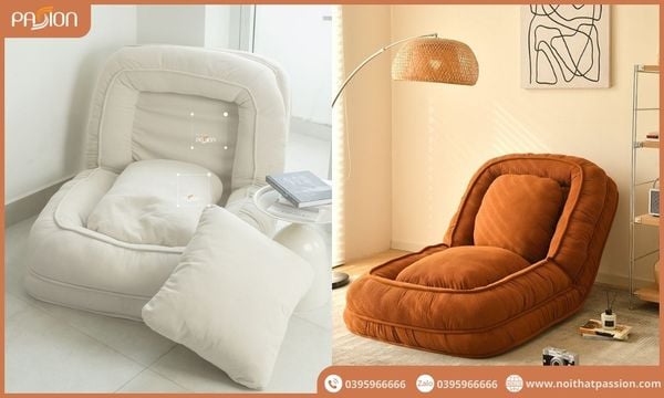 Ghế tựa thư giãn để thiết kế góc đọc sách