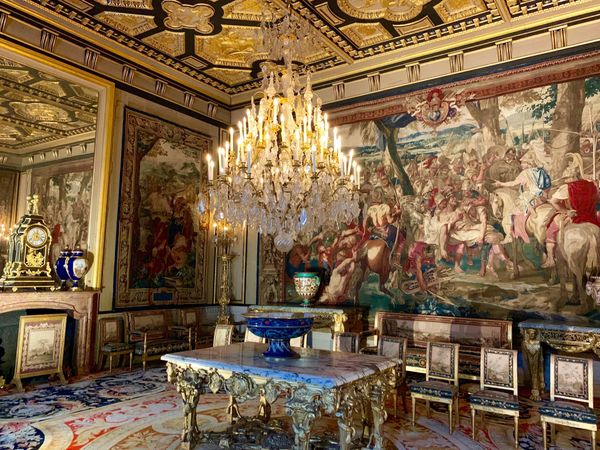 nội thất Phục Hưng ở lâu đài Fontainebleau