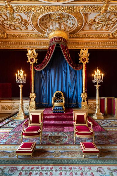 Nội thất thời kỳ Phục Hưng Pháp ở lâu đài Fontainebleau