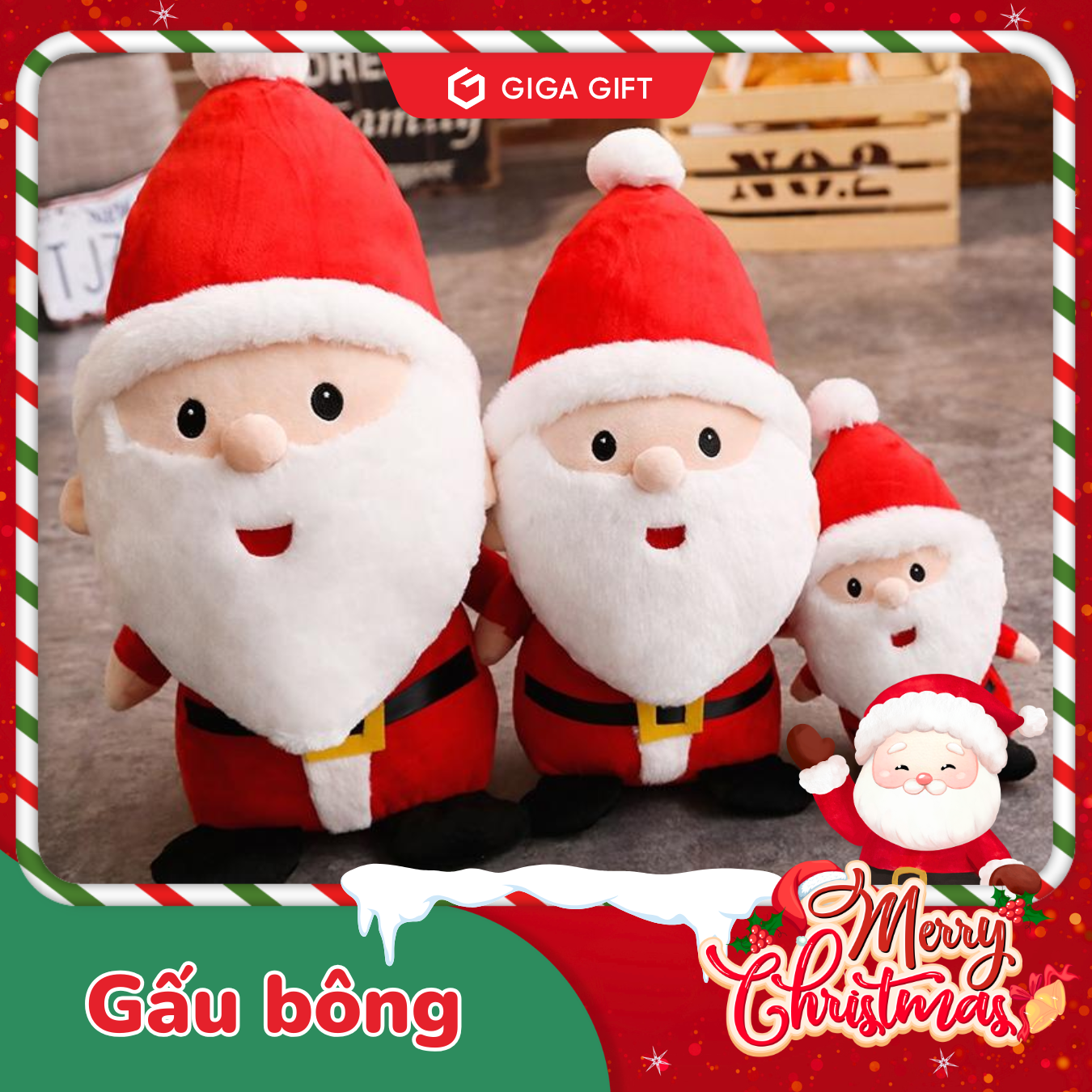 Gấu bông hình ông già Noel