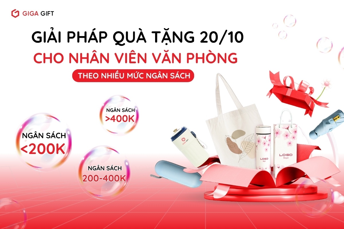 Giải Pháp Quà Tặng 20/10 Cho Nhân Viên Văn Phòng Theo Nhiều Mức Ngân Sách