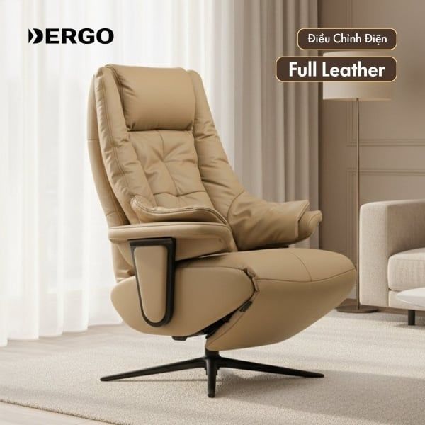 Sofa thư giãn chỉnh điện da thật Era (With Massage)