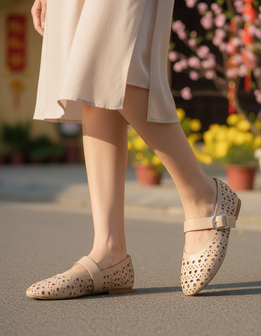 Giày búp bê trơn - Giày Hạnh Dung