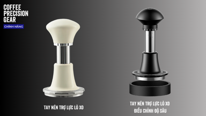 tay nén cà phê lò xo đồng đều lực