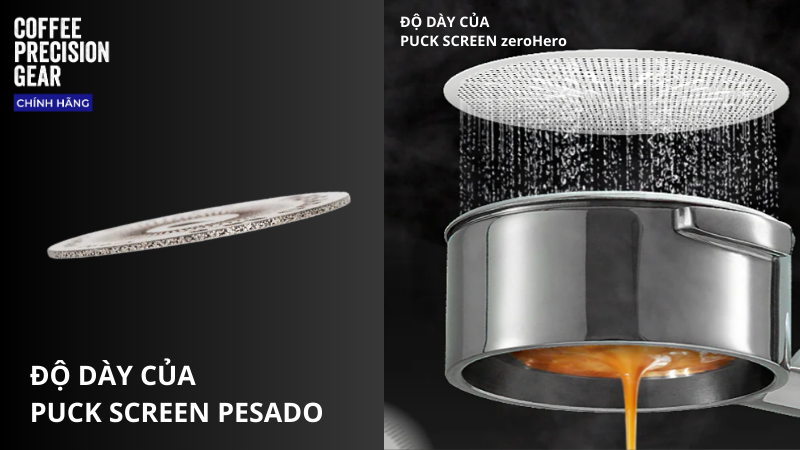 độ dày của lưới lọc cà phê