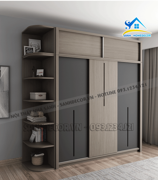 Tủ quần áo âm tường tại Sành Decor