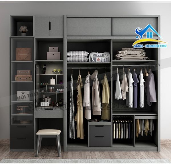 Tủ quần áo cửa lùa tại Sành Decor