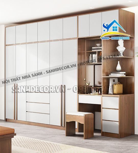 Tủ quần áo kịch trần Sành Decor