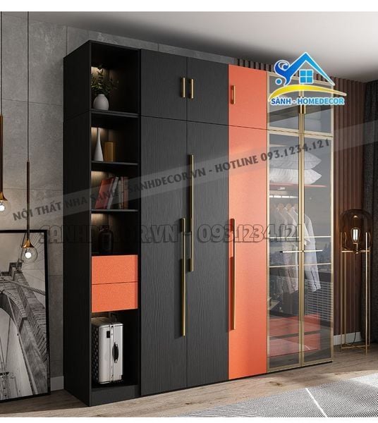 Tủ quần áo cửa mở tại Sành Decor