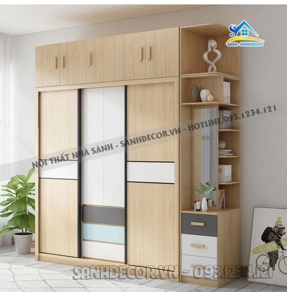 Tủ quần áo hiện đại tại Sành Decor