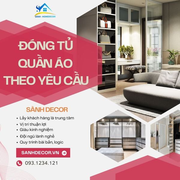 Đóng tủ quần áo theo yêu cầu