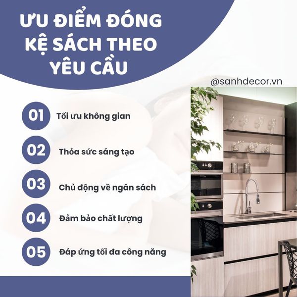 Ưu điểm của đóng tủ bếp theo yêu cầu
