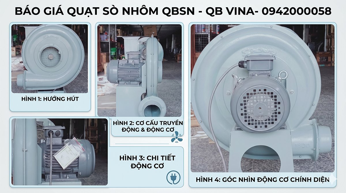 bảng giá quạt ly tâm gián tiếp qbtg