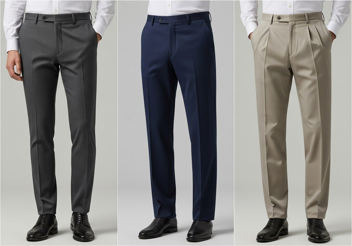 Các form quần tây phổ biến