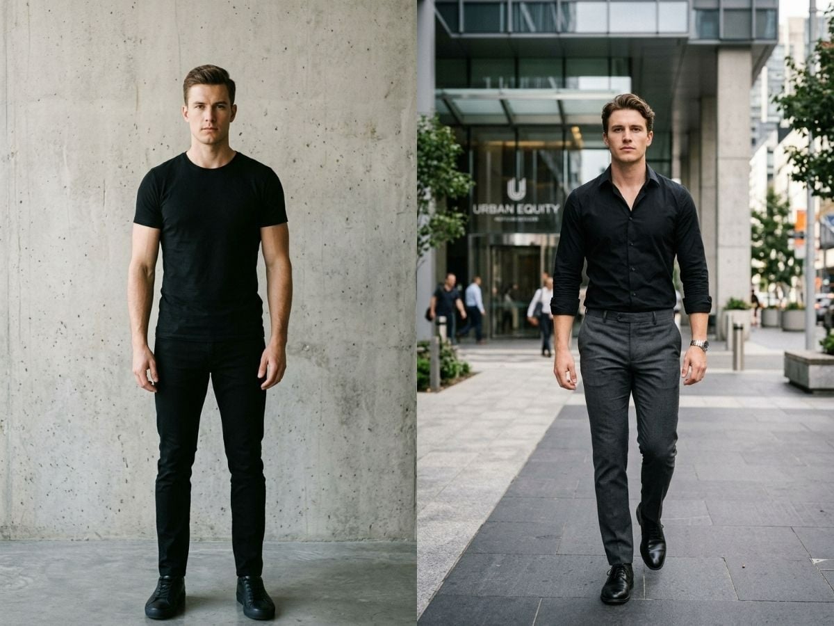 Nam 1990 nên hạn chế mặc đồ tone đen