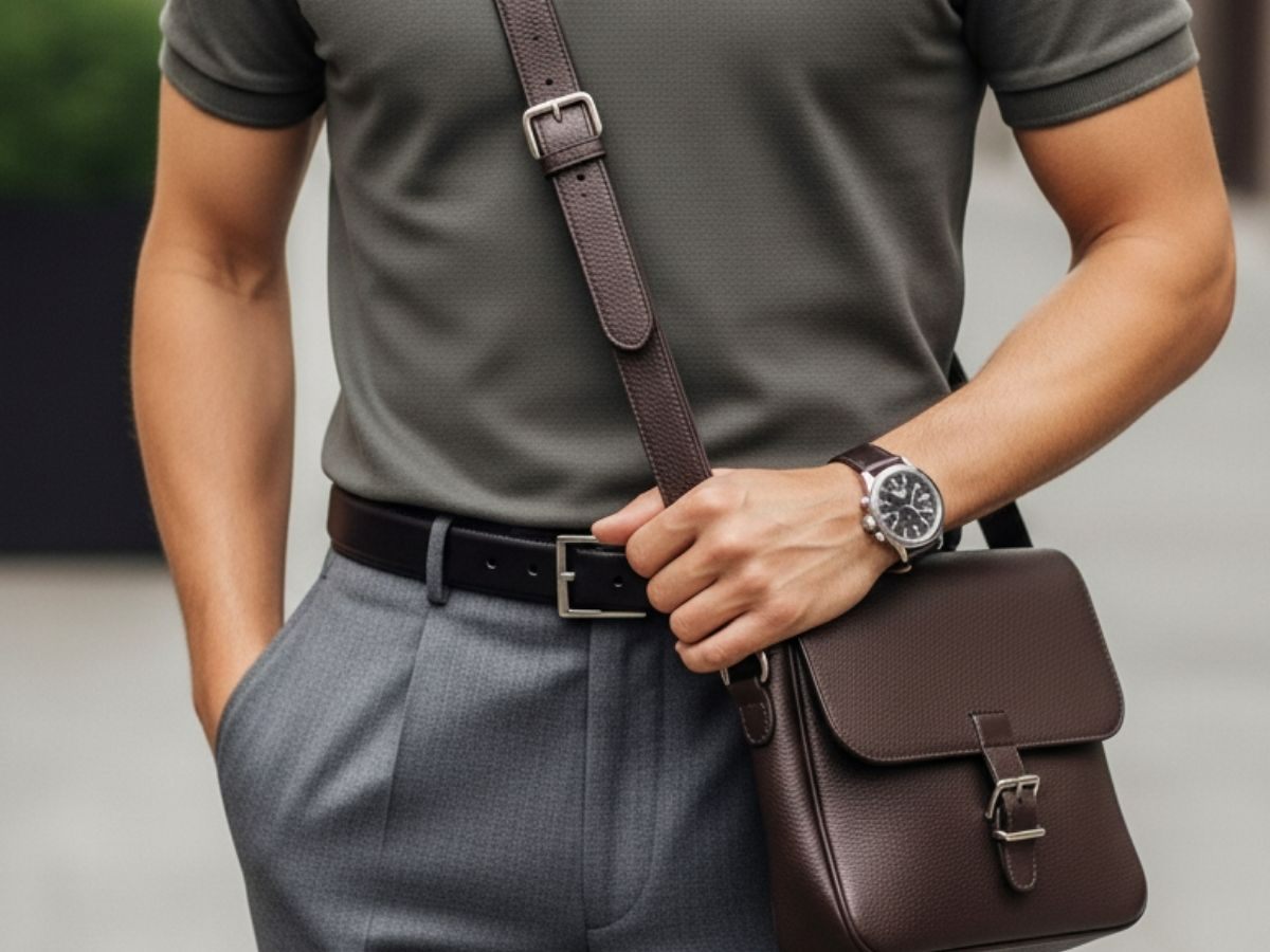 Chọn phụ kiện phù hợp phối quần tây áo polo