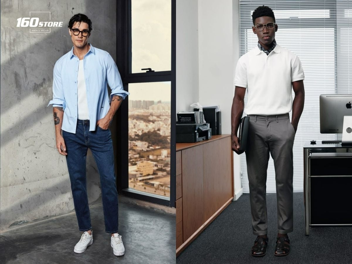 Trang phục Slim-fit hoặc Regular-fit giúp tôn dáng khi diện đồ sáng màu