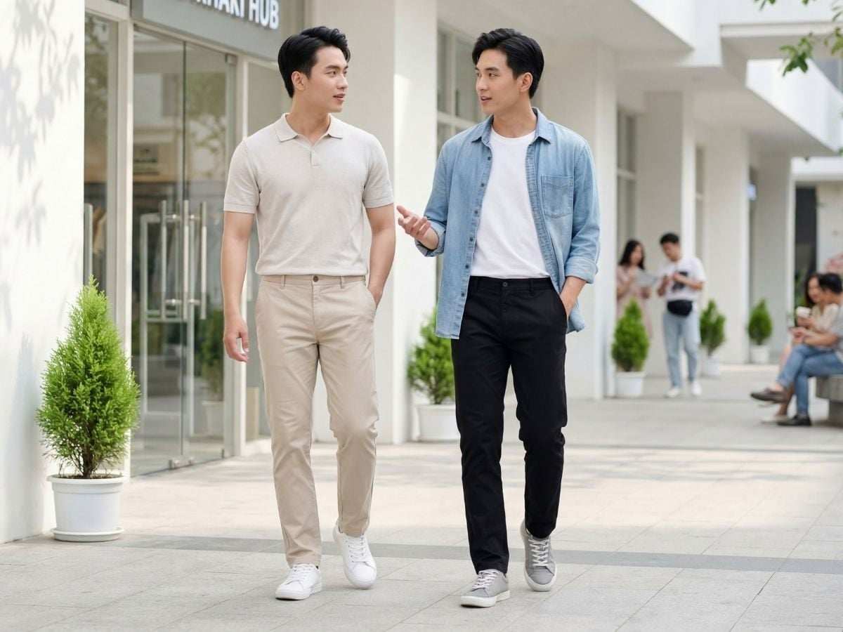 Quần kaki thanh lịch nhưng vẫn thoải mái