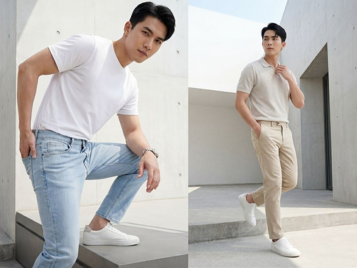 Chọn quần nam đúng form giúp bạn gọn gàng, cân đối hơn