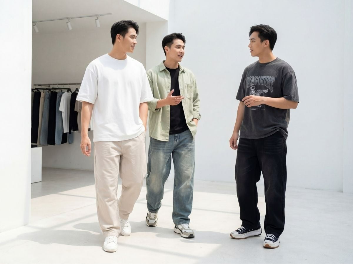Quần jeans baggy cho nam yêu thích streetwear