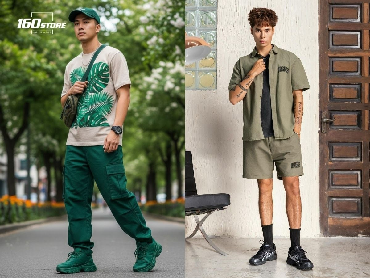 Trang phục xanh lá cho ngày mùng 3 Tết