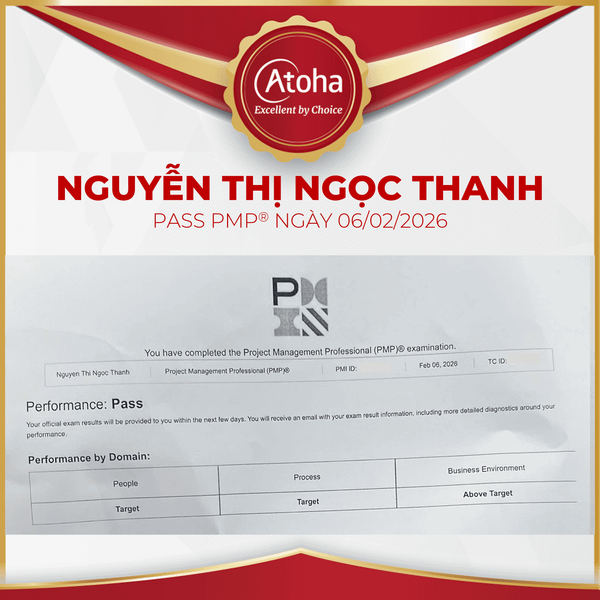 Nguyễn Thị Ngọc Thanh pass PMP