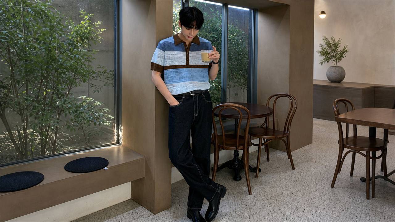 Áo polo nam đi cùng loafer theo hướng smart casual chỉn chu