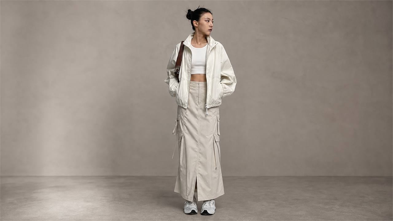 Chọn dáng áo khoác gió nữ croptop regular hay oversized để phối đồ