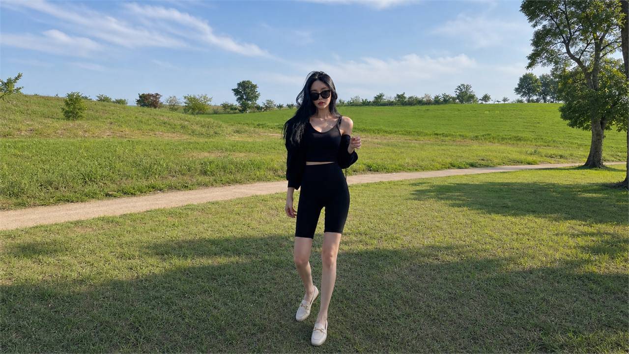 Giữ bảng màu gọn và chọn giày phù hợp khi mặc quần legging